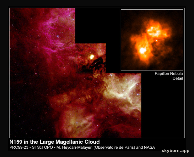 N159 and the Papillon Nebula