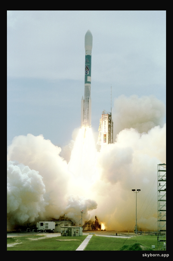 A Delta Rocket Launches