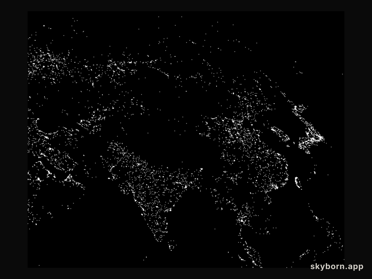 Asia at Night