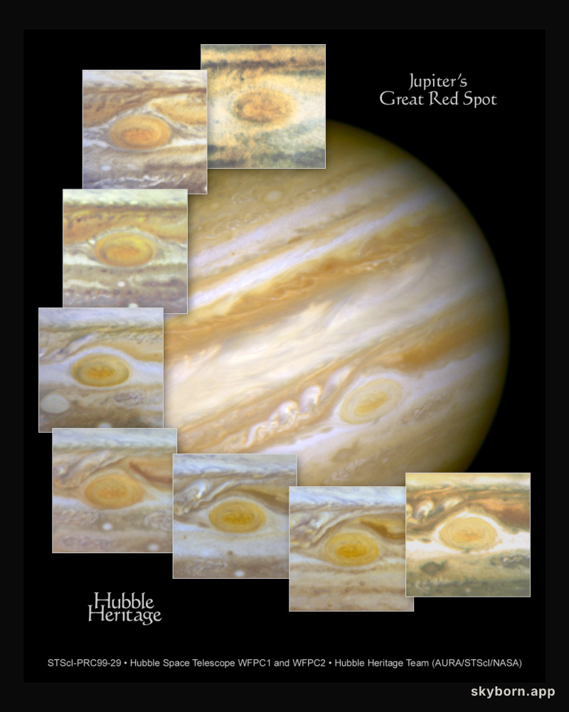 Hubble Tracks Jupiters Great Red Spot