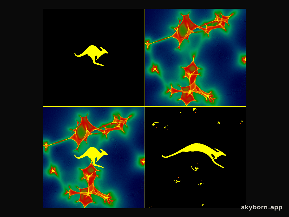 A Network of Microlensing Caustics