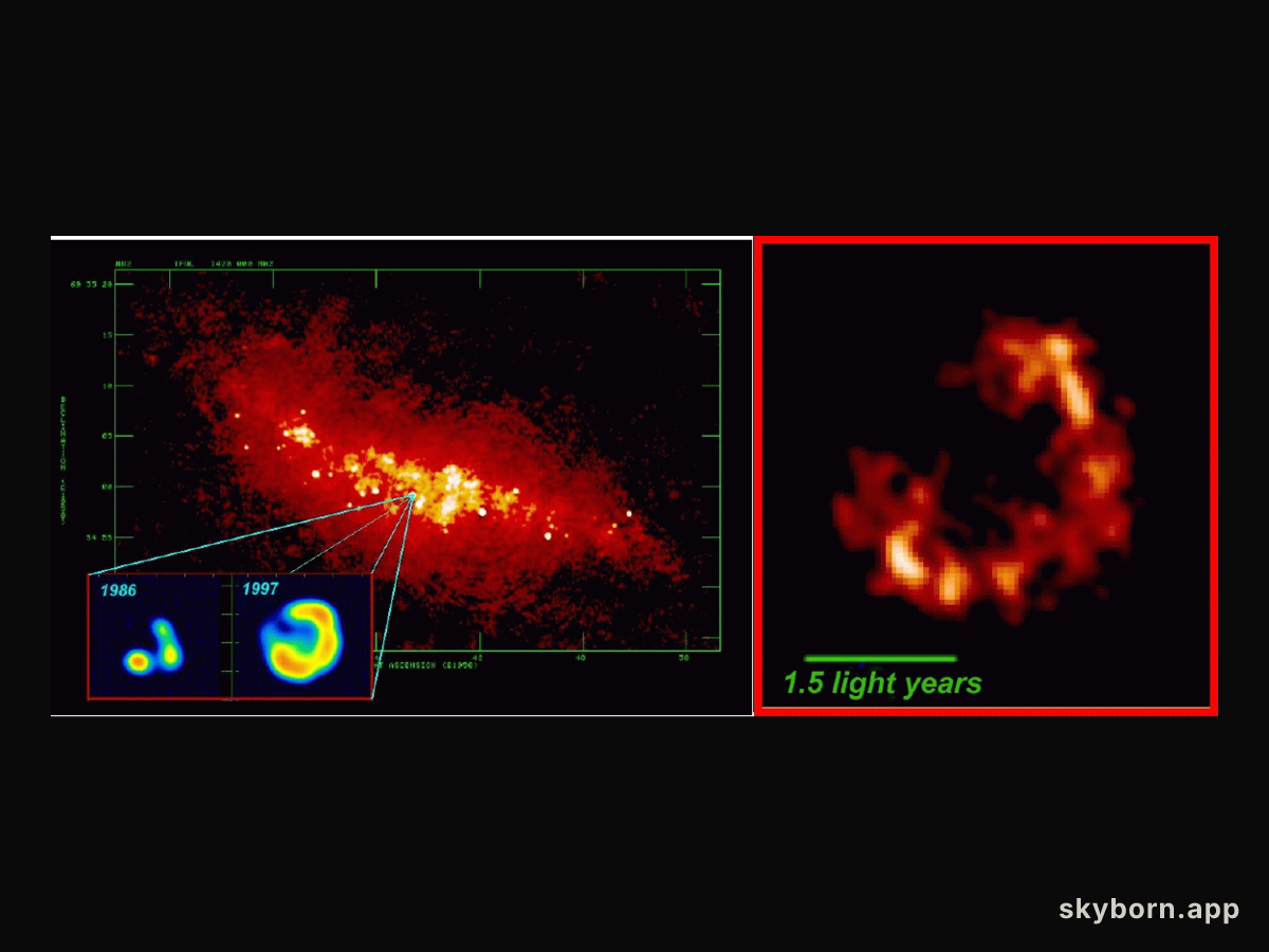 Supernova Remnant In M82