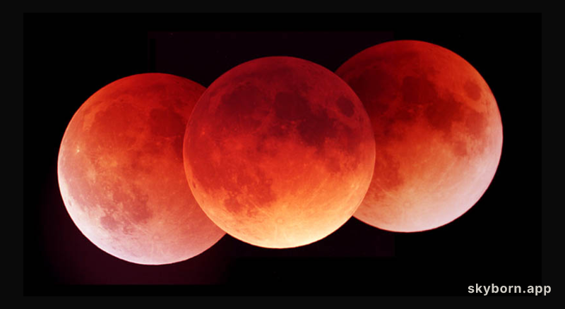A Lunar Eclipse in Three Exposures