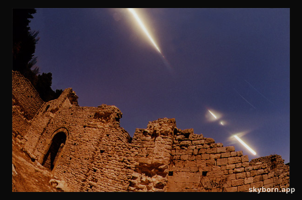 A Lunar Eclipse Over Time