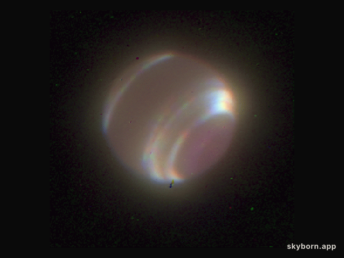 Neptune through Adaptive Optics