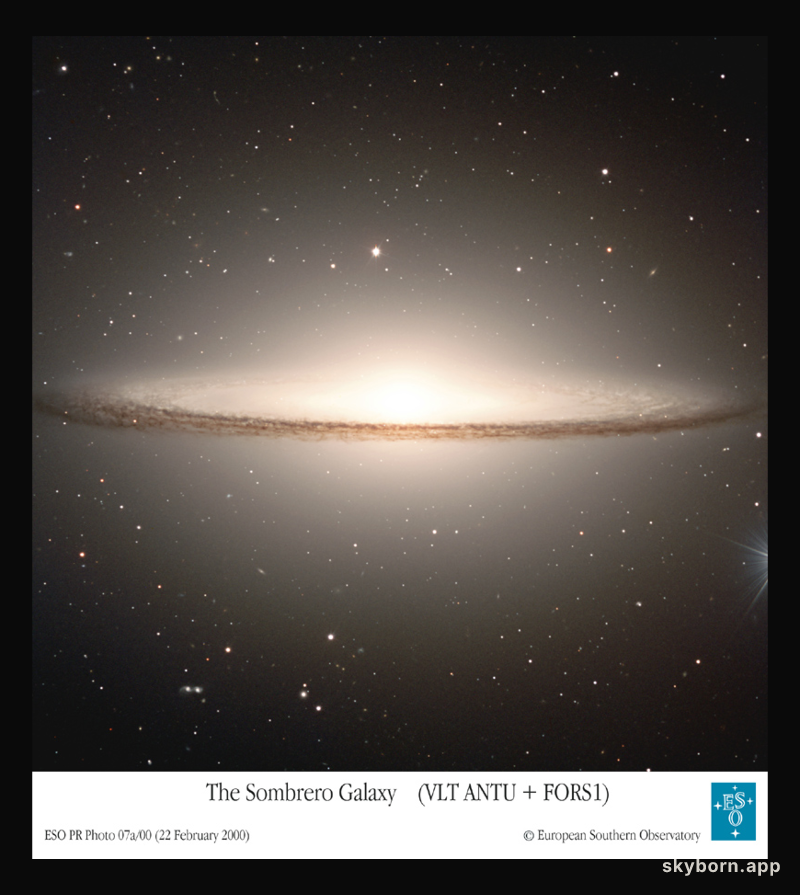 The Sombrero Galaxy from VLT