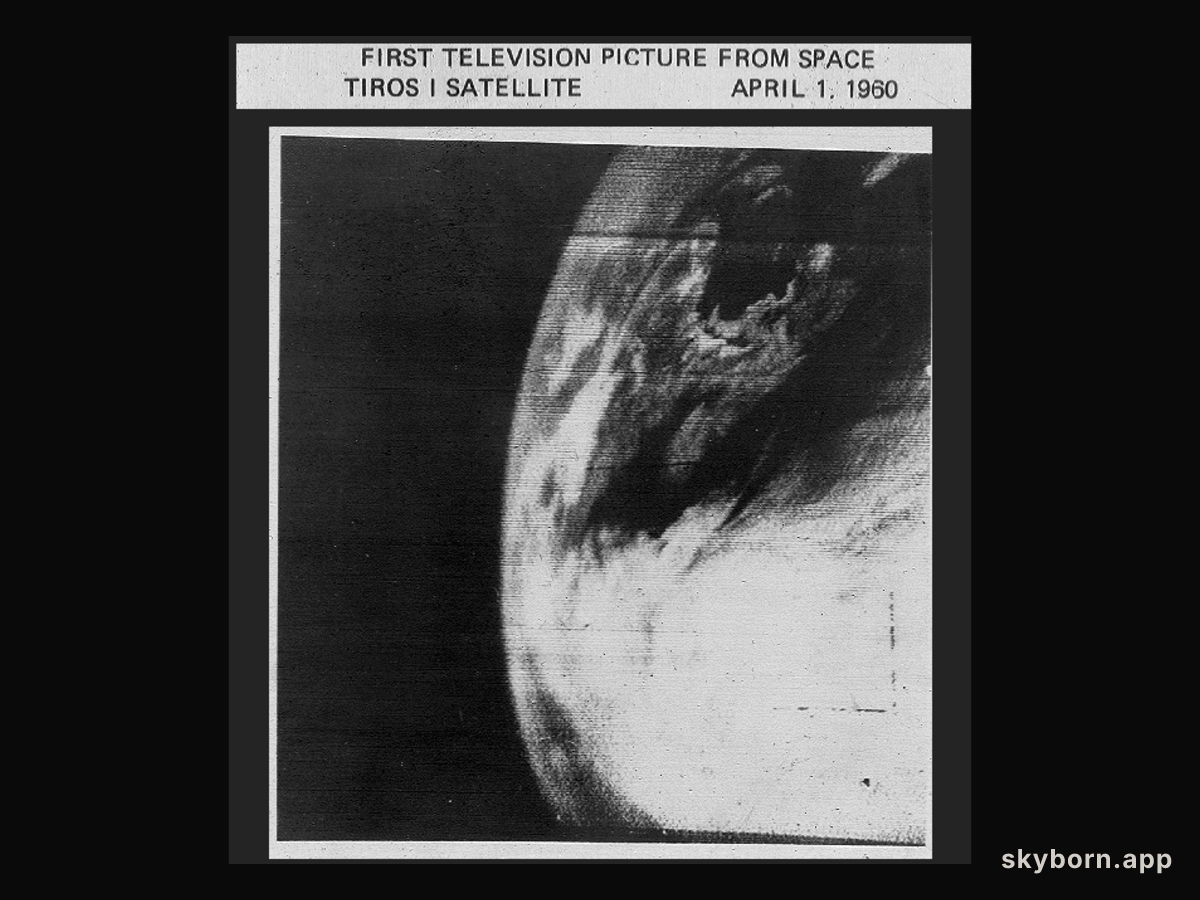 Planet Earth from TIROS 1: First TV Image