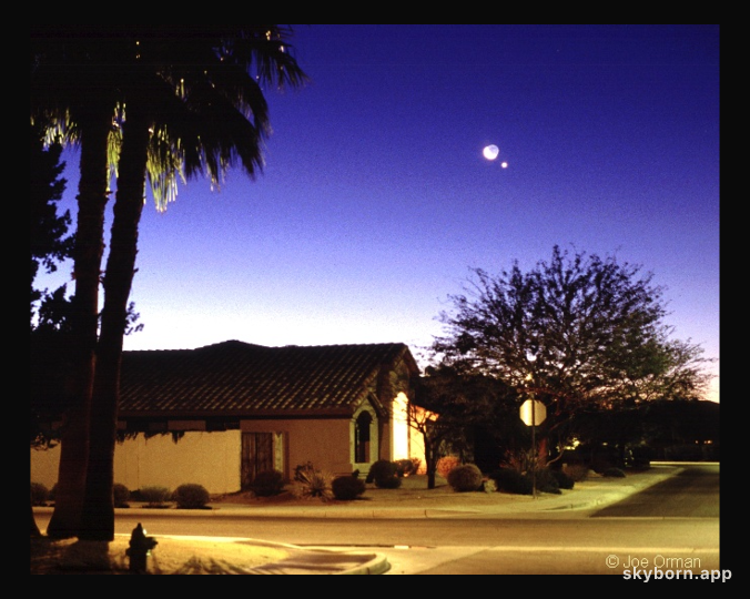 Venus, Moon, and Neighbors