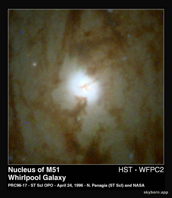 M51: The Center Of The Whirlpool