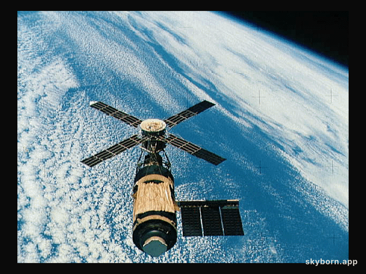 Skylab Over Earth