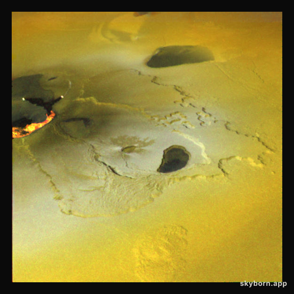 A Continuous Eruption on Jupiter's Moon Io