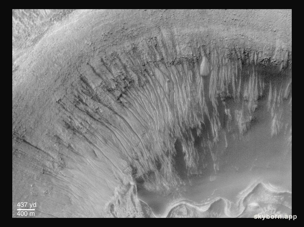 Newton Crater: Evidence for Recent Water on Mars