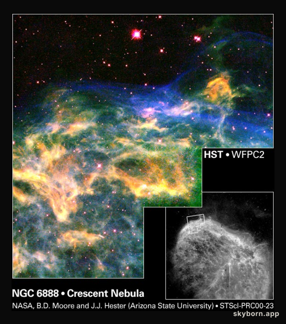 At the Edge of the Crescent Nebula