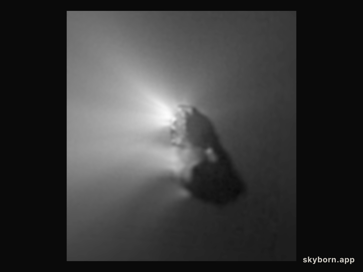 Halley's Nucleus: An Orbiting Iceberg
