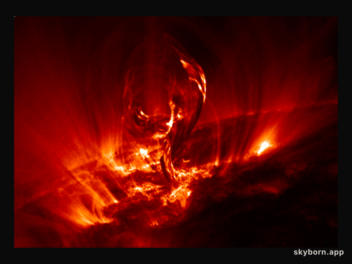 A Solar Filament Lifts Off