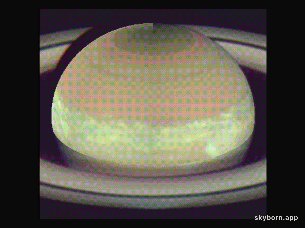 Saturn Rotates