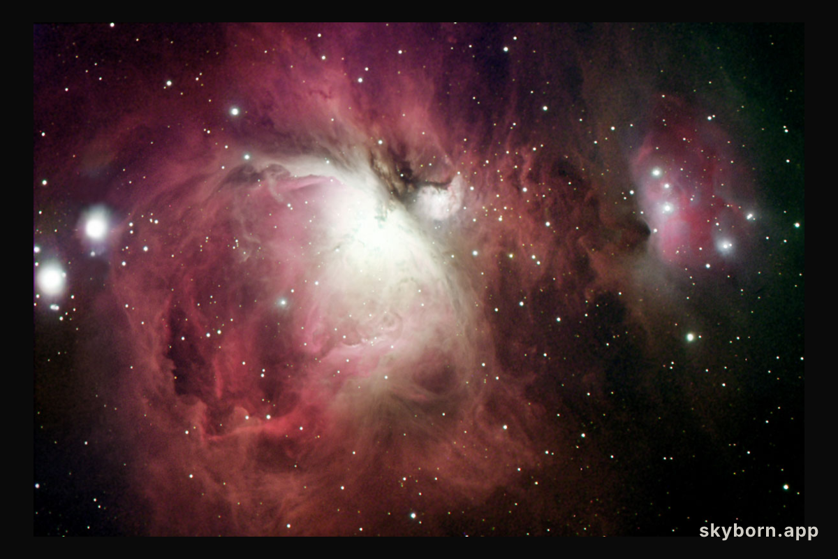 The Orion Nebula in Hydrogen