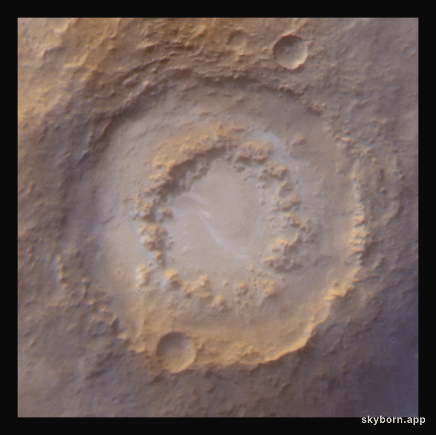 A Frosty Crater On Mars