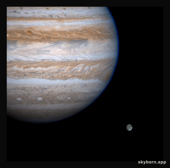 Jupiter Eyes Ganymede