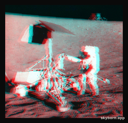 Apollo / Surveyor Stereo View