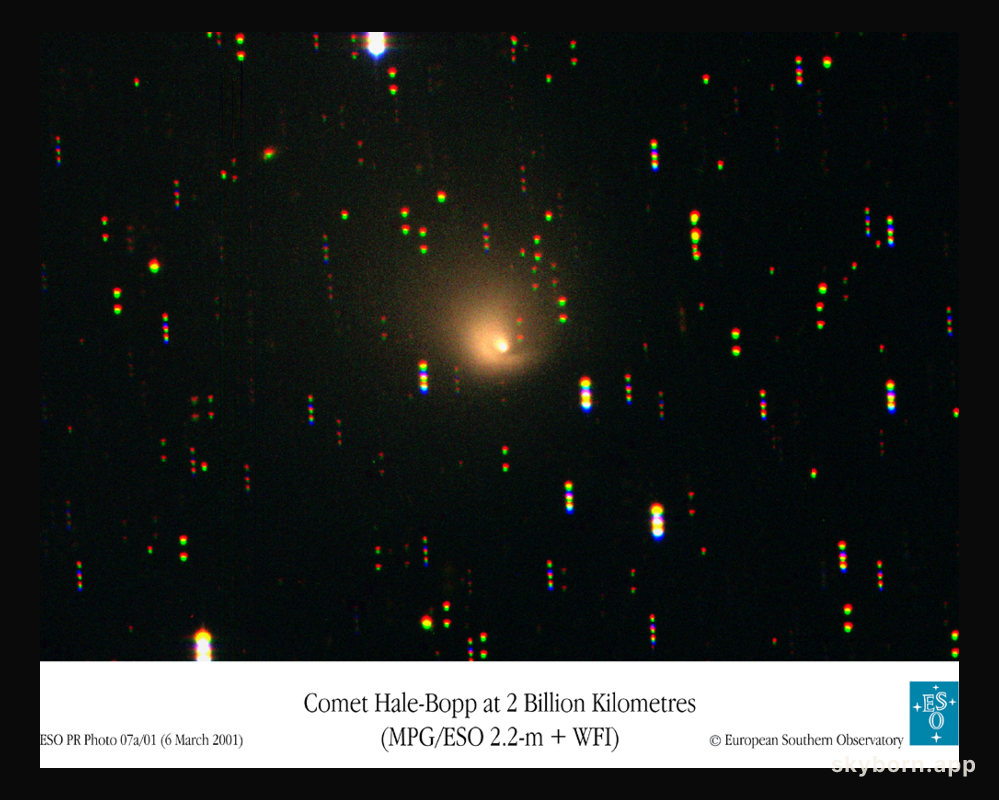 Comet Hale-Bopp in the Outer Solar System