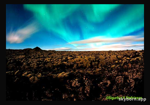 Aurora Over Clouds