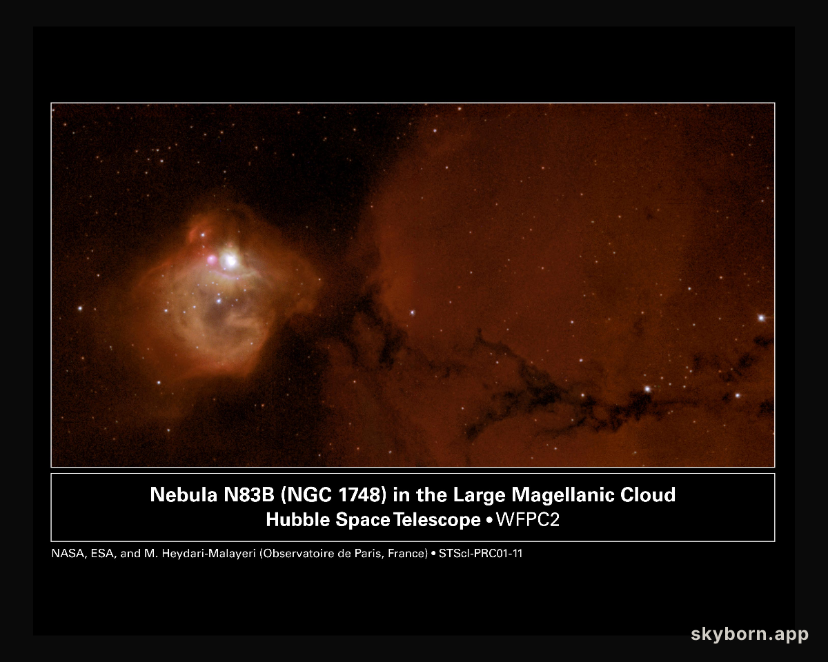 New Stars Destroying NGC 1748