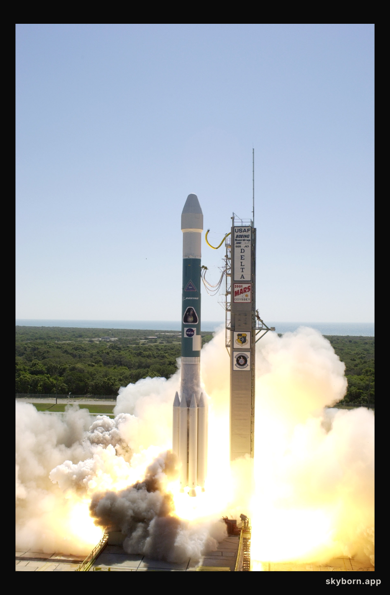 Mars Odyssey Lifts Off for Mars