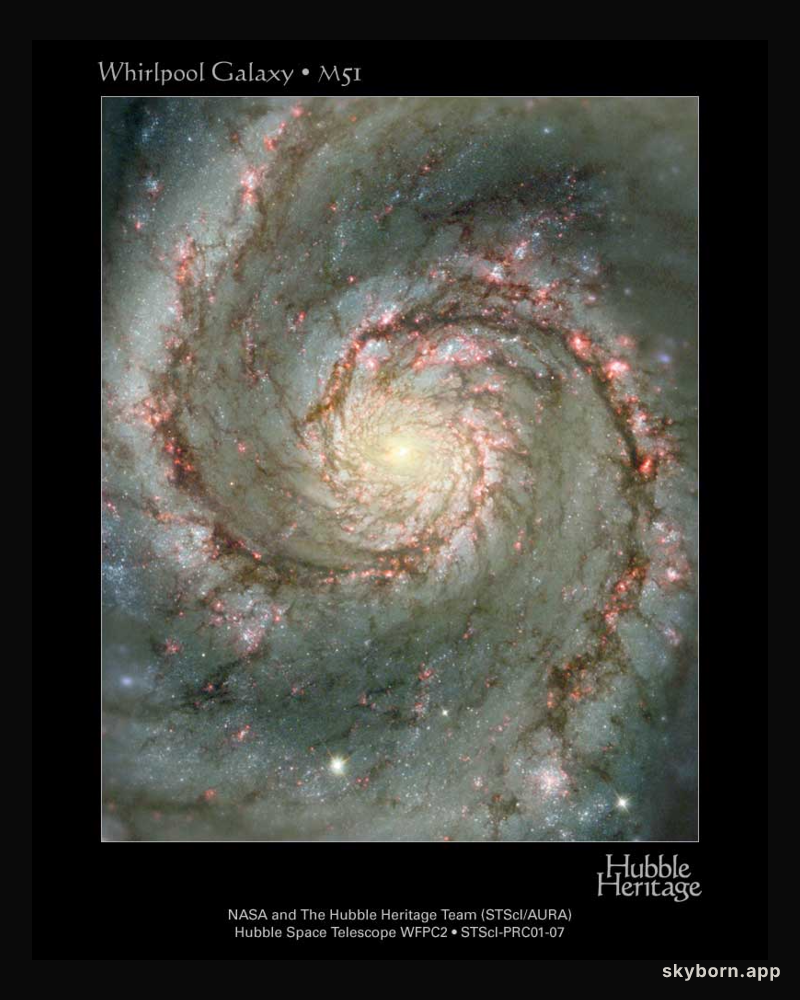 M51: The Whirlpool Galaxy in Dust and Stars