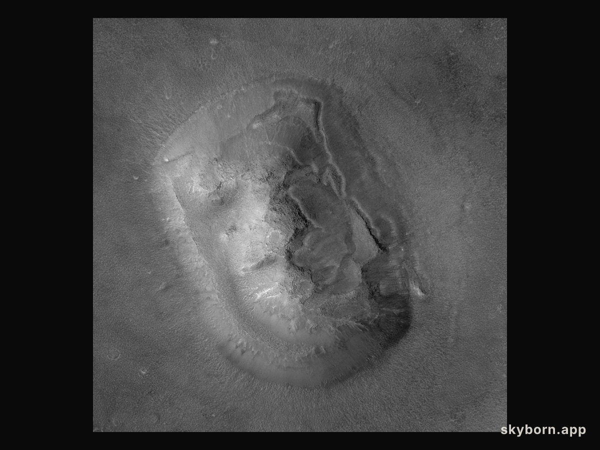 Close-up of the Face on Mars