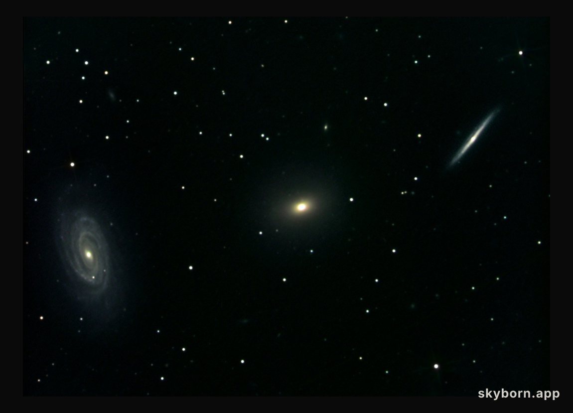 Three Galaxies in Draco