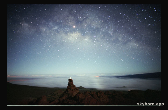 Moonlight, Mars, and Milky Way