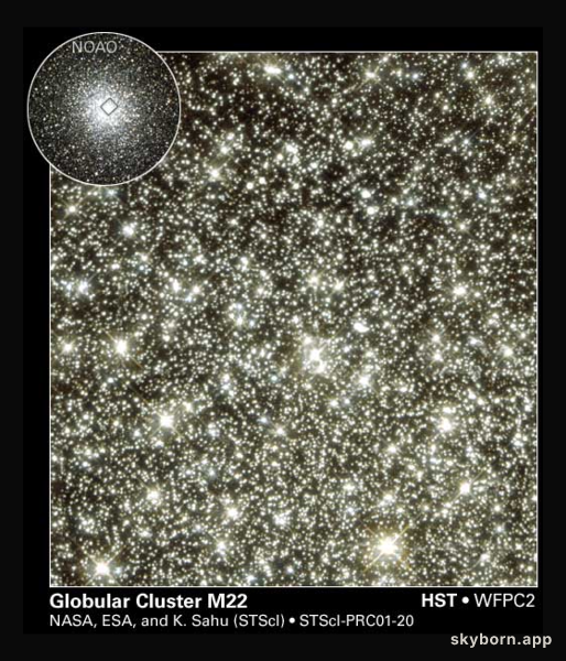 Unusual Flashes Toward Globular Cluster M22