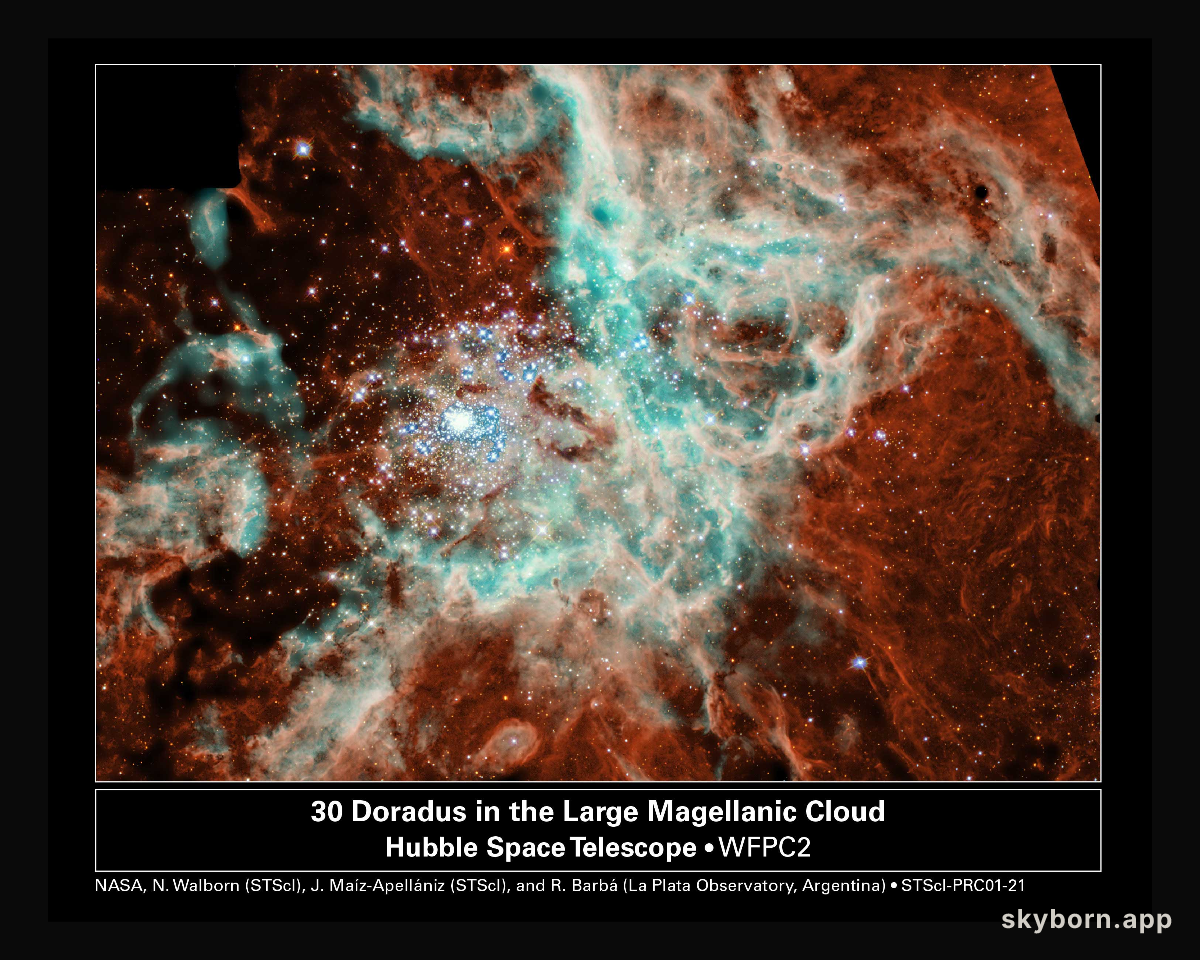 Star Cluster R136 Bursts Out
