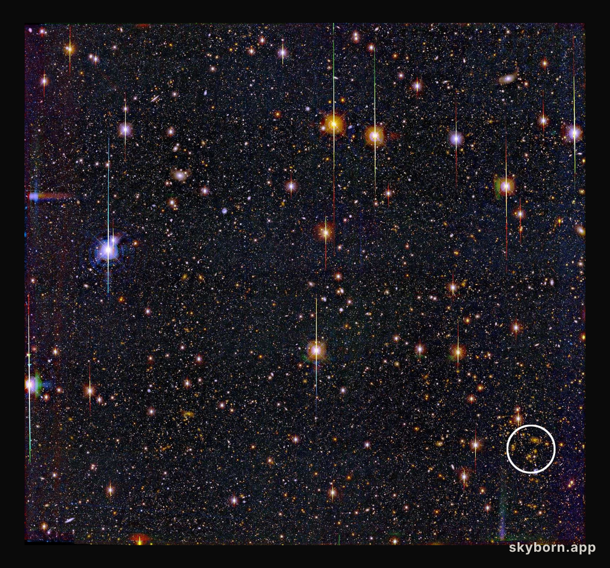 Distortion from a Distant Cluster