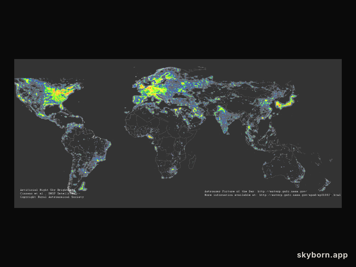 Artificial Night Sky Brightness