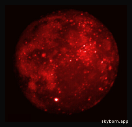 Eclipsed Moon in Infrared