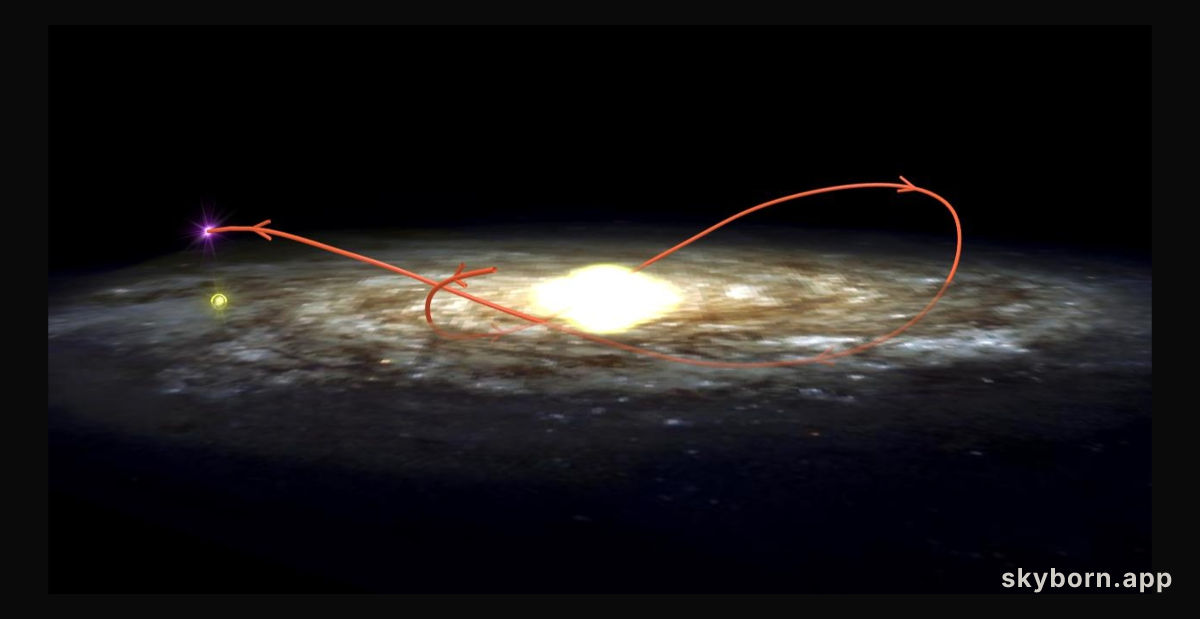 Where a Black Hole Roams