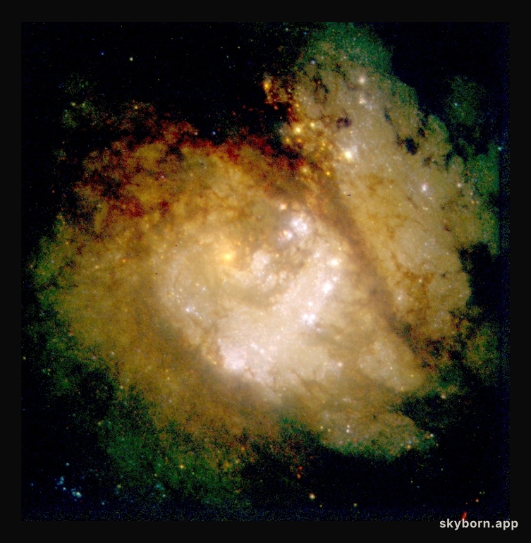 In the Center of Spiral Galaxy M83