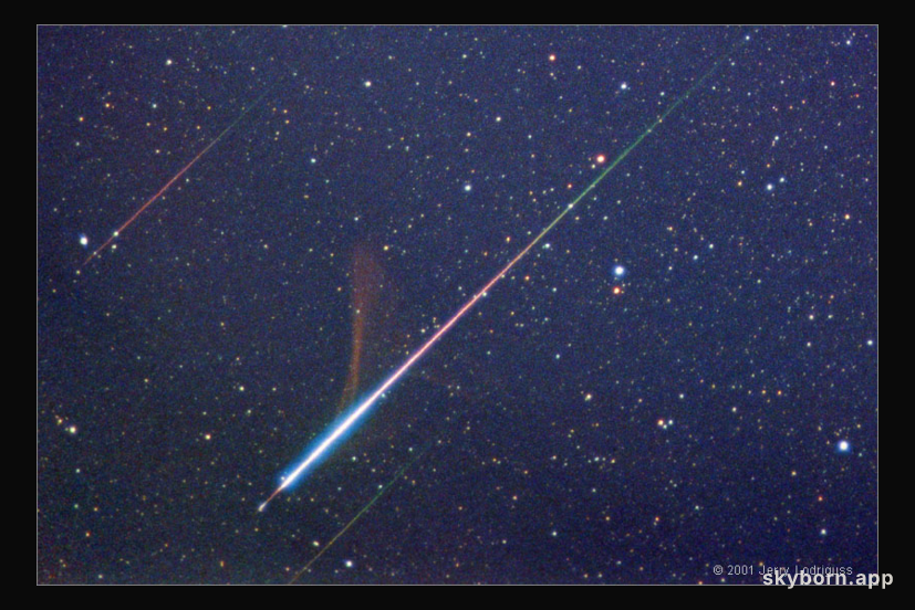 Fireball, Smoke Trail, Meteor Storm