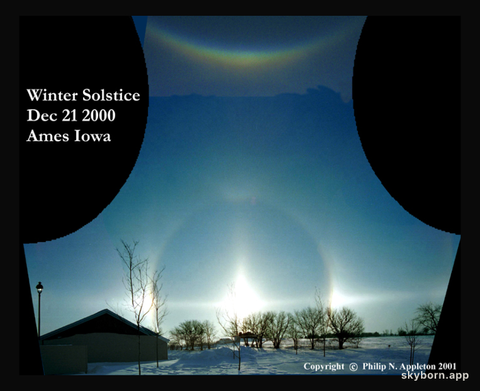 Sun Halo at Winter Solstice