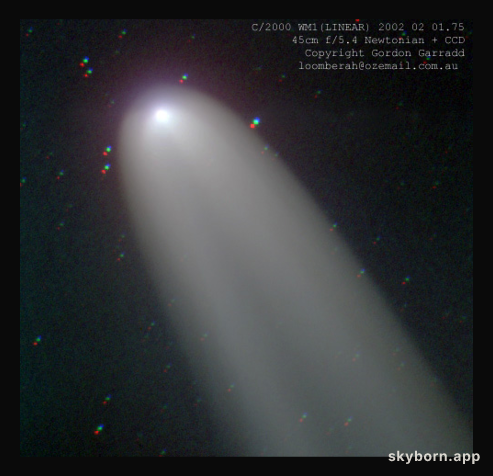 Comet LINEAR (WM1) Shines in the South