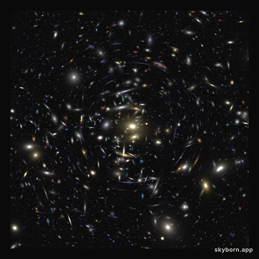 Simulated Galaxy Cluster View
