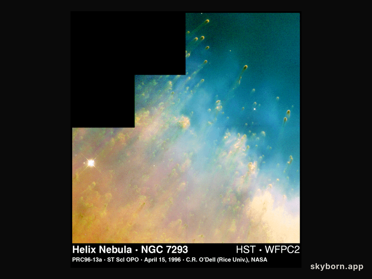 At the Edge of the Helix Nebula