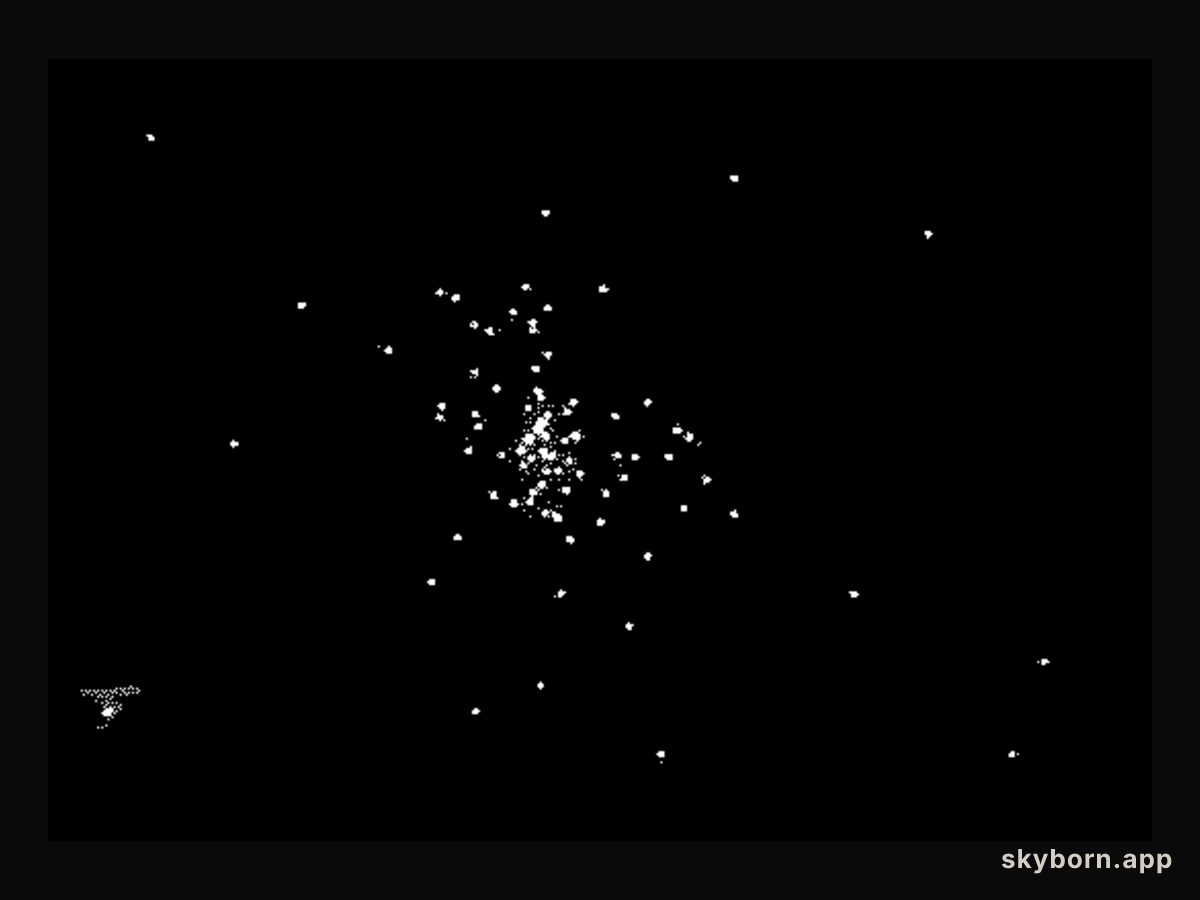 A Star Cluster in Motion