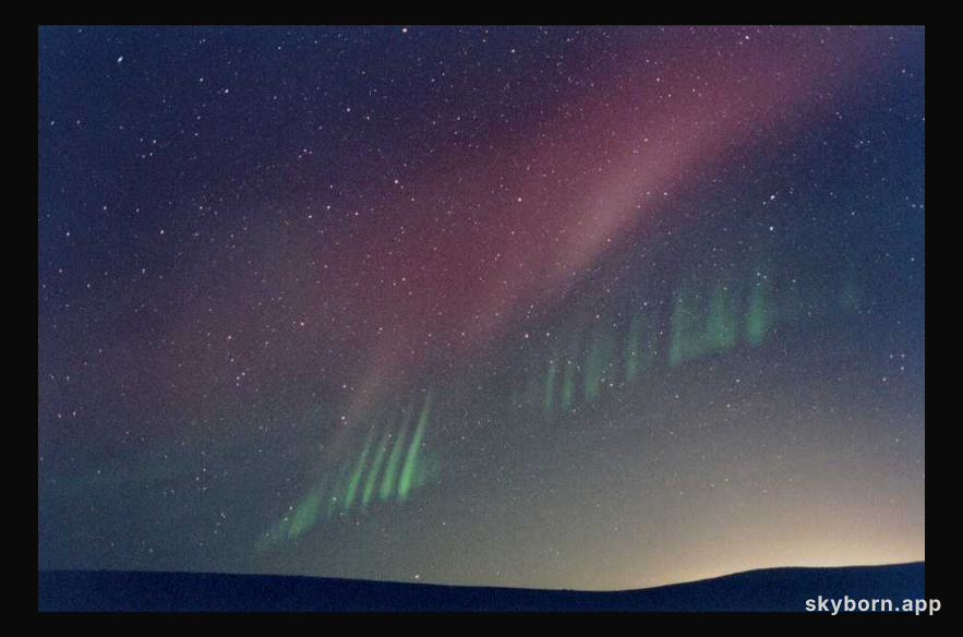 Rays from an Unexpected Aurora