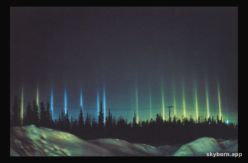 Colorful Light Pillars