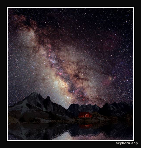 The Milky Way Over the French Alps