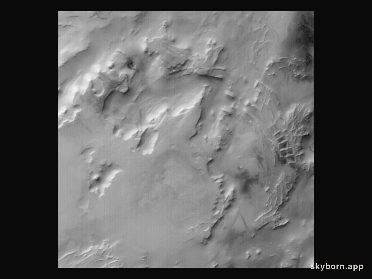 Rectangular Ridges on Mars