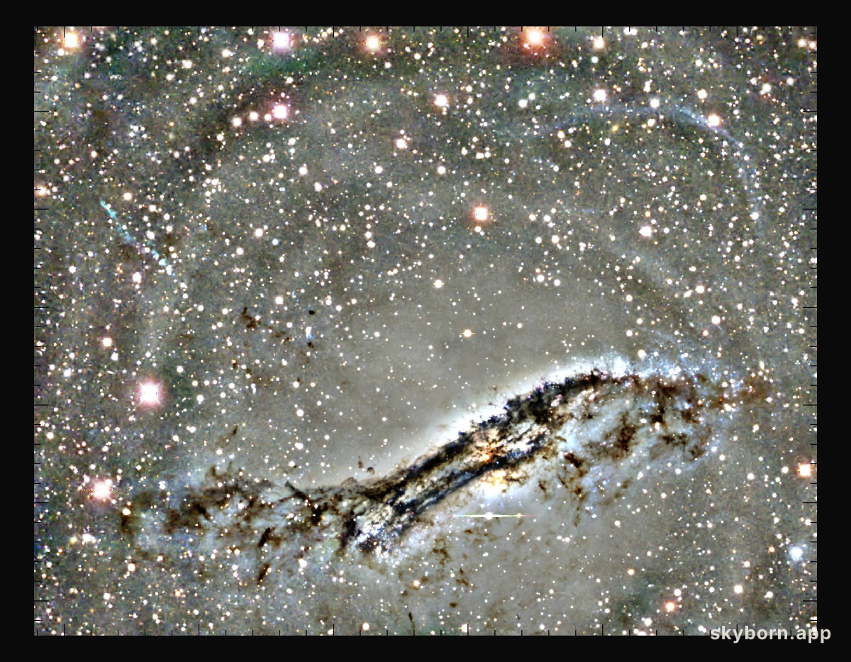 Centaurus A: Young Blue Star Stream